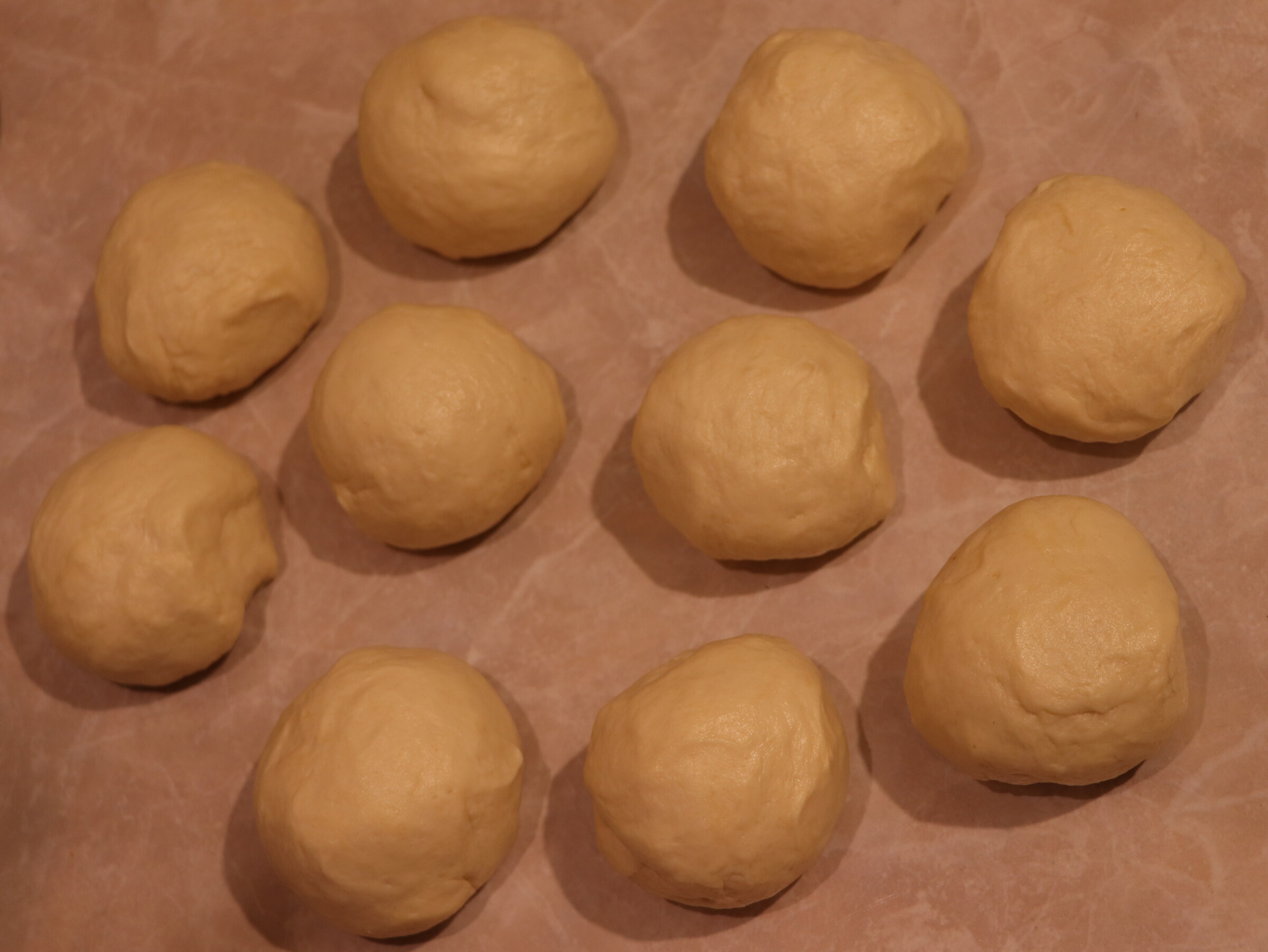 Step 5. We don’t knead the dough too much – we just collect it into a ball, wrap it in. A Napoleon cake you’ll finish the same day