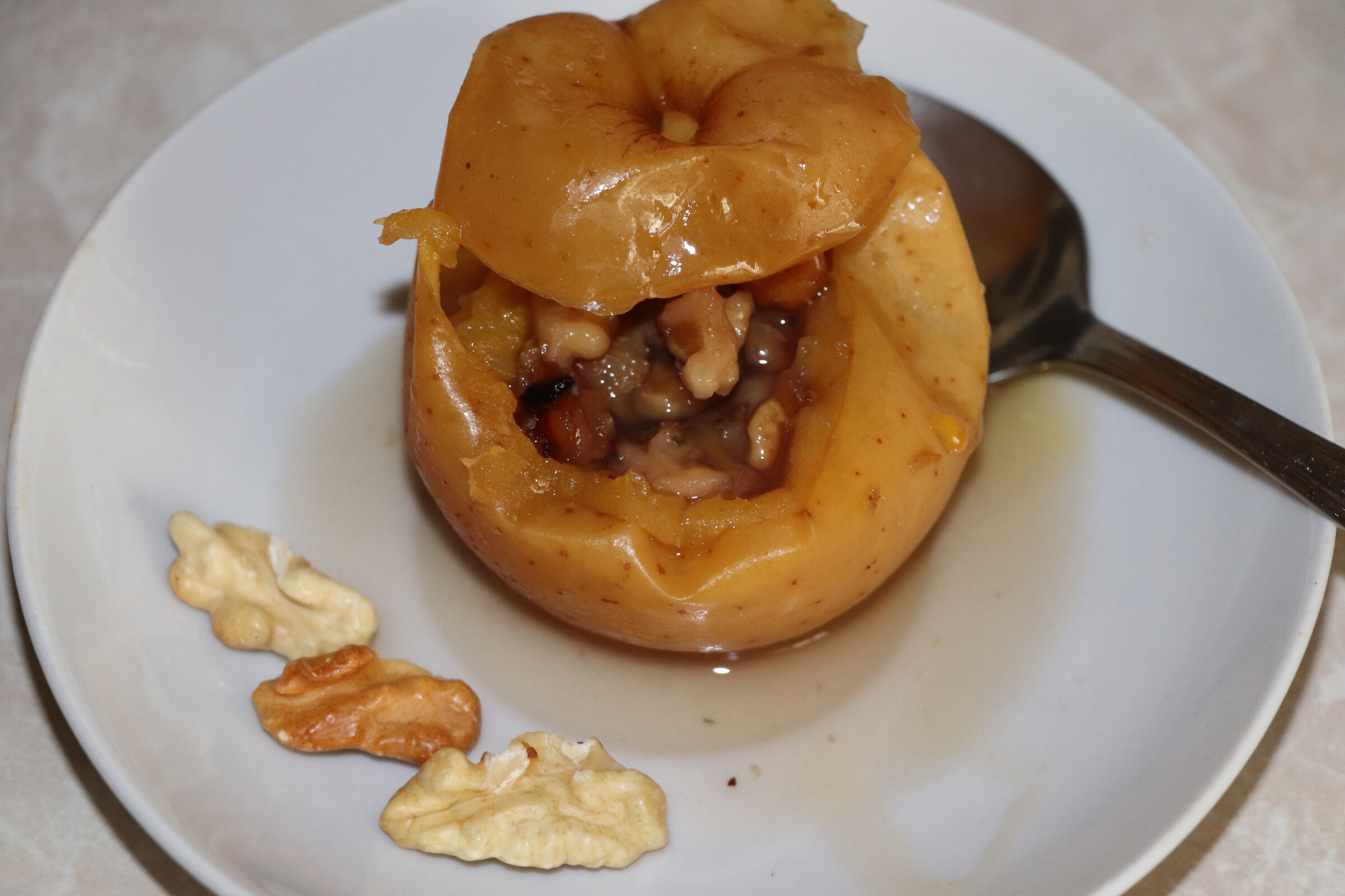 Step 6. Place in a preheated oven at 170° for 20-30 minutes until the apples are soft. A vitamin burst
