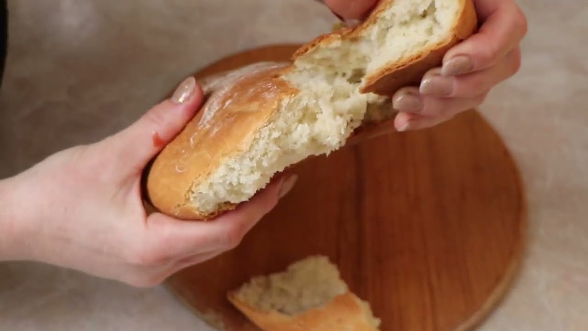 Bread baked in a roasting bag