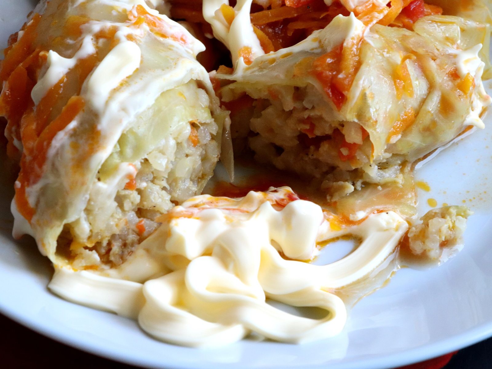 Cabbage rolls in a sweet-and-sour sauce