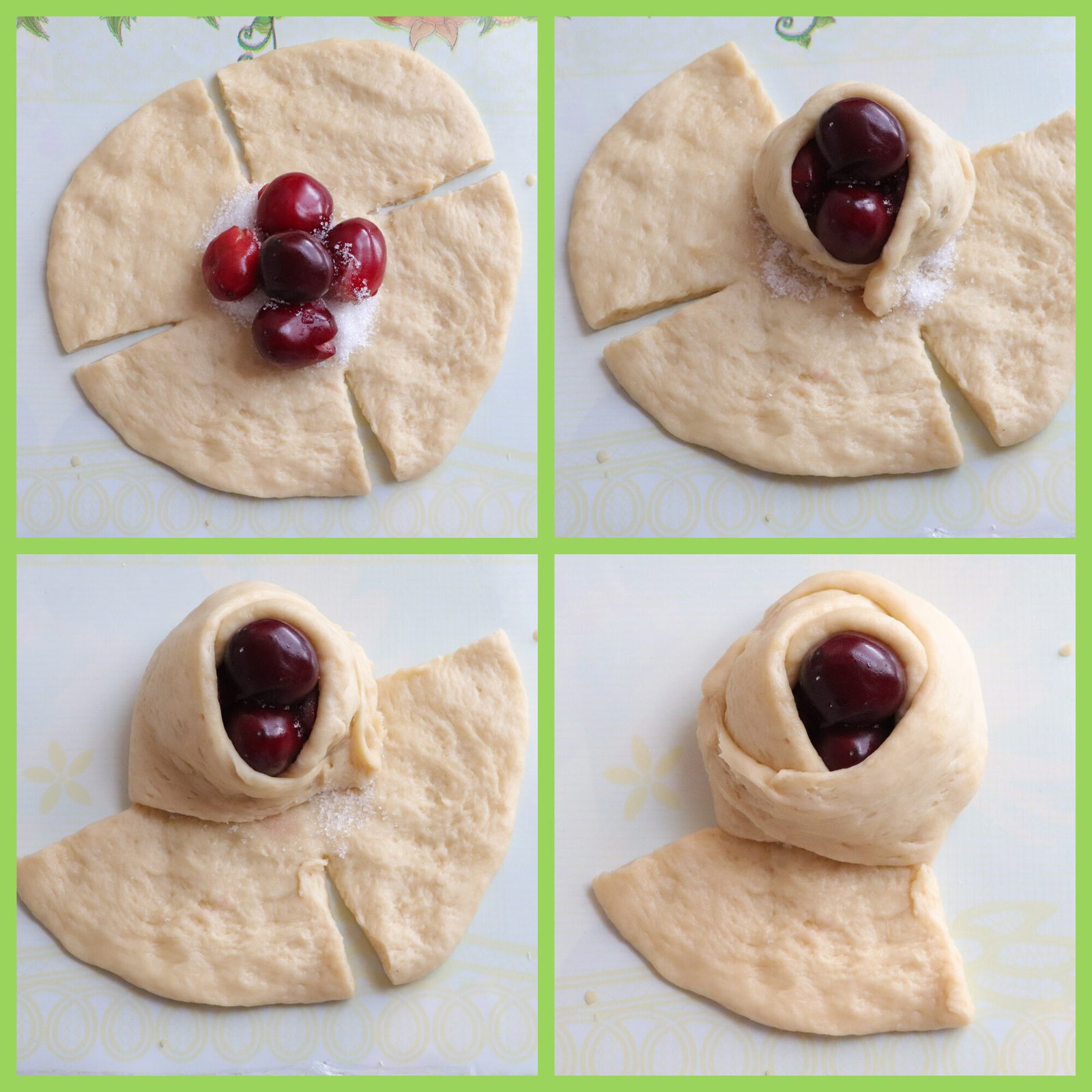 Step 3. Wash the cherries and remove the pits using a pin. Cherry ‘roses’