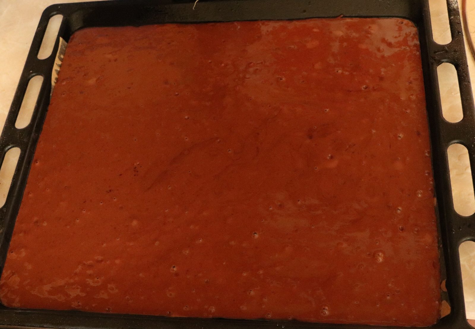 Step 1. Let's start by preparing the biscuit. Chocolate and nut Swiss roll