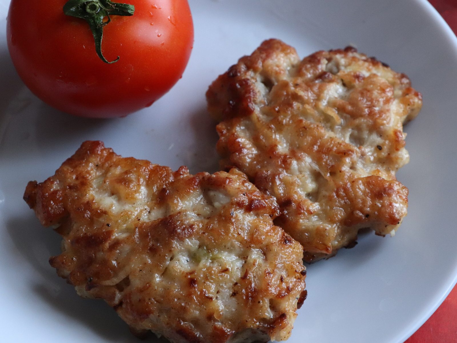 Chopped pork rissoles