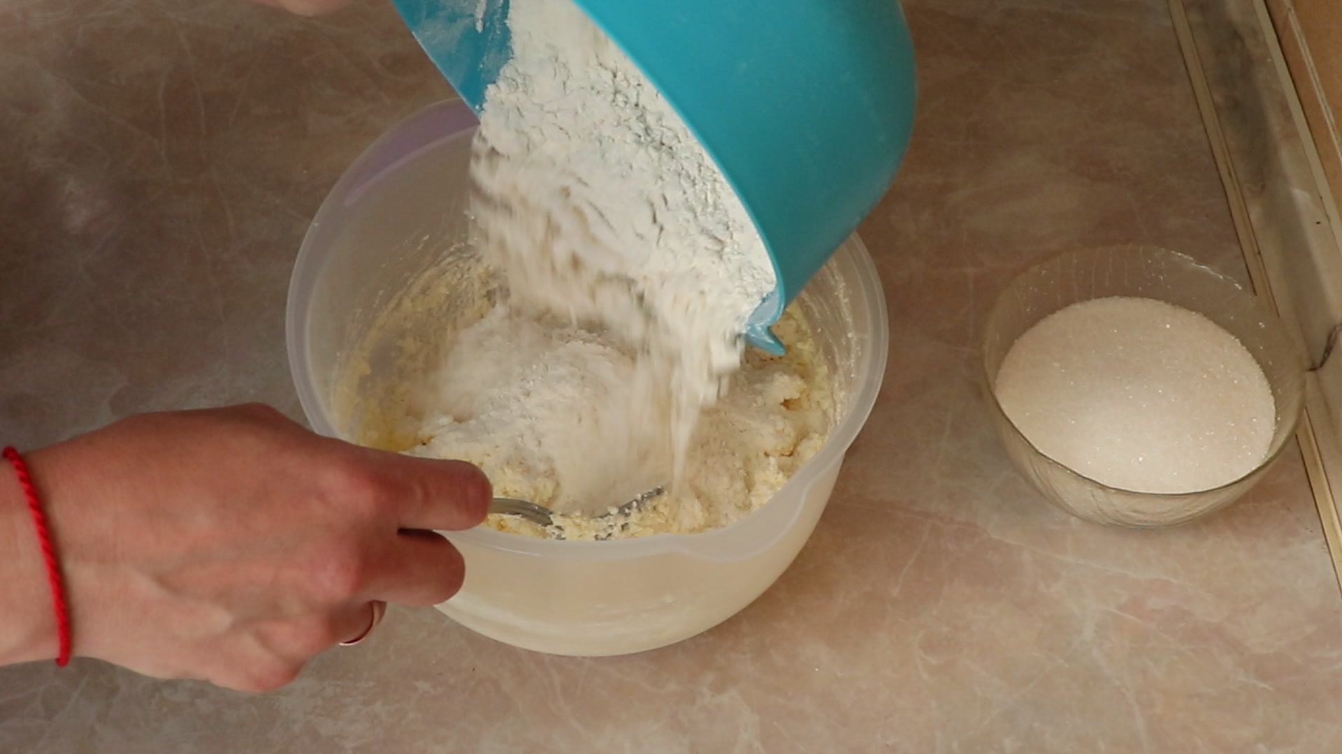 Step 3. Wrap in cling film or a bag and chill for 30 minutes. Curd-cheese snail biscuits