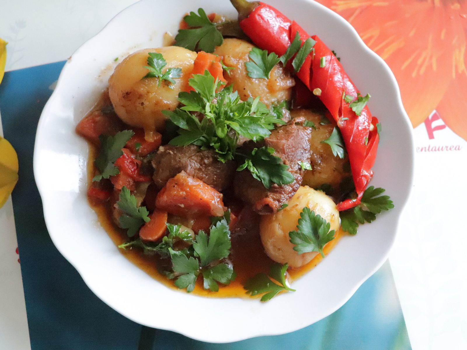 Damlyama (slow vegetable and meat pot)