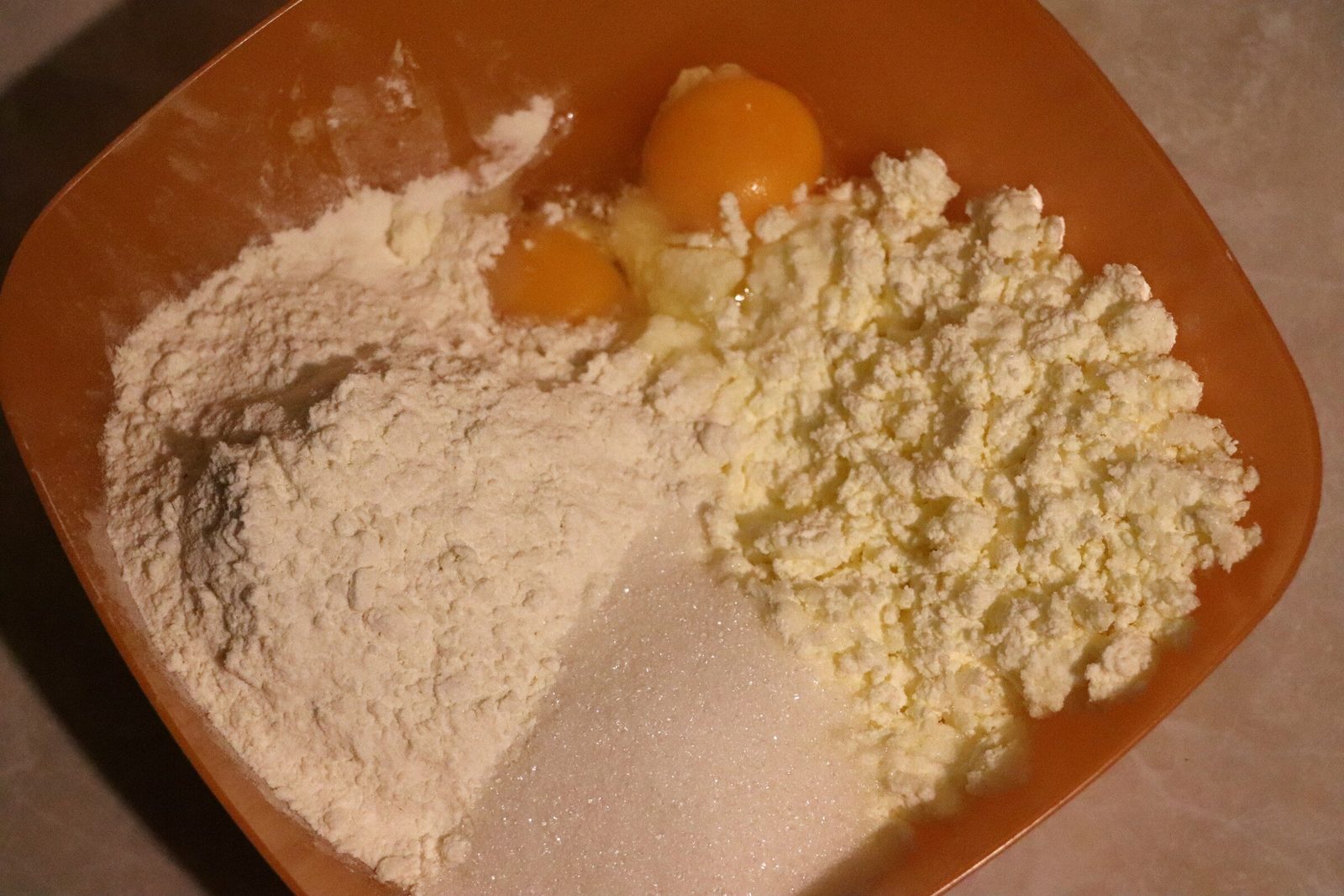 Step 1. I really love simple and quick recipes, and I also like cooking with curd cheese. Deep-fried curd-cheese balls