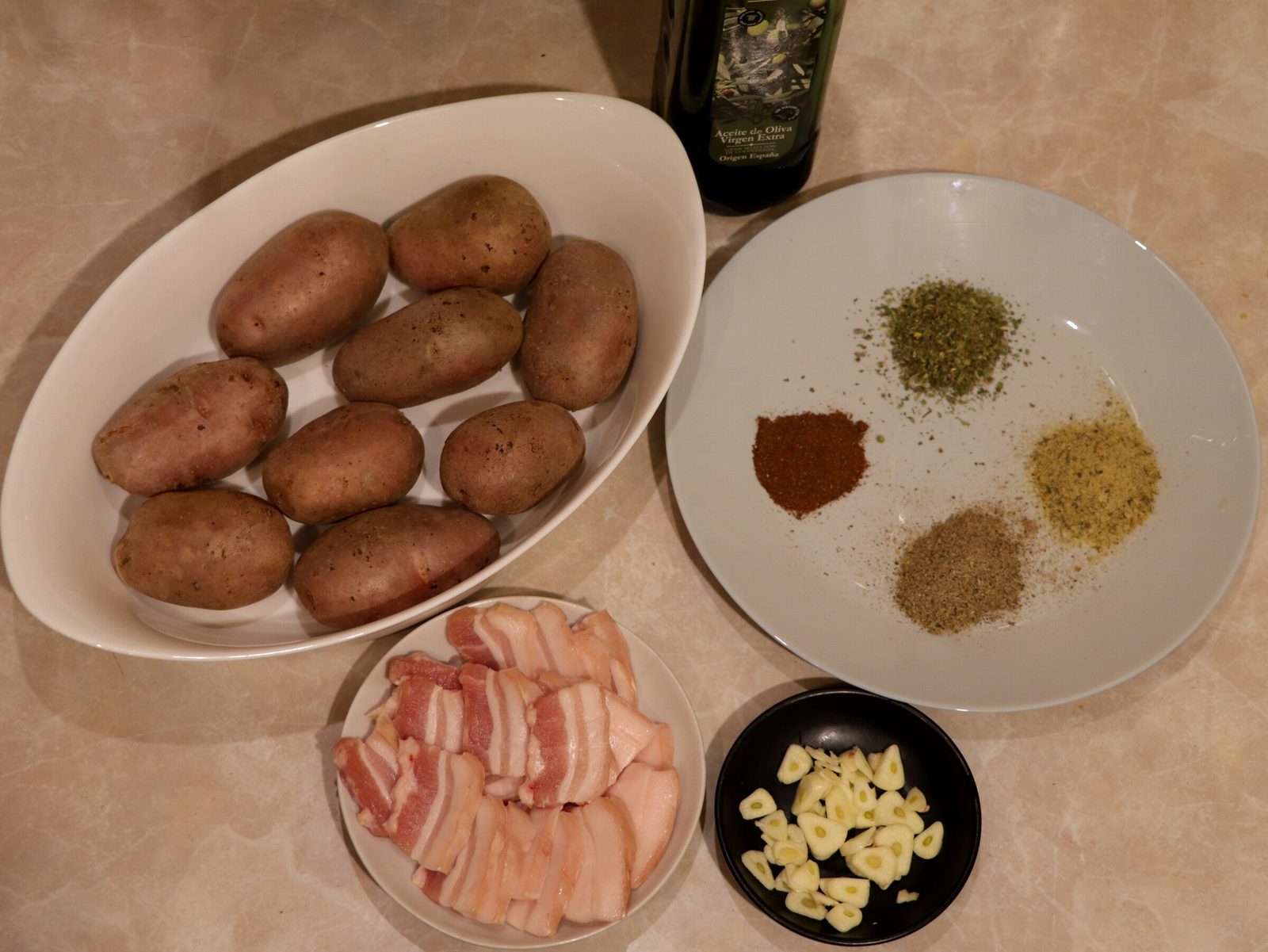 Step 1. Wash the potatoes and dry with paper towels. Hasselback roast potatoes
