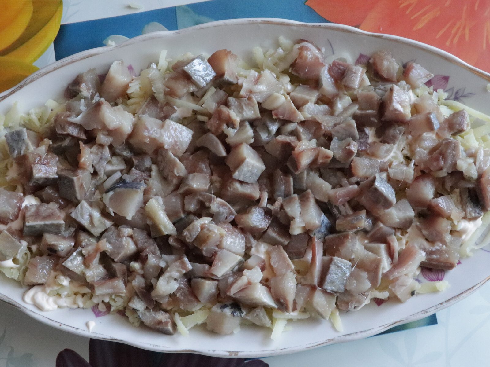 Step 3. First, let's prepare all the ingredients. Herring under a white ‘coat’