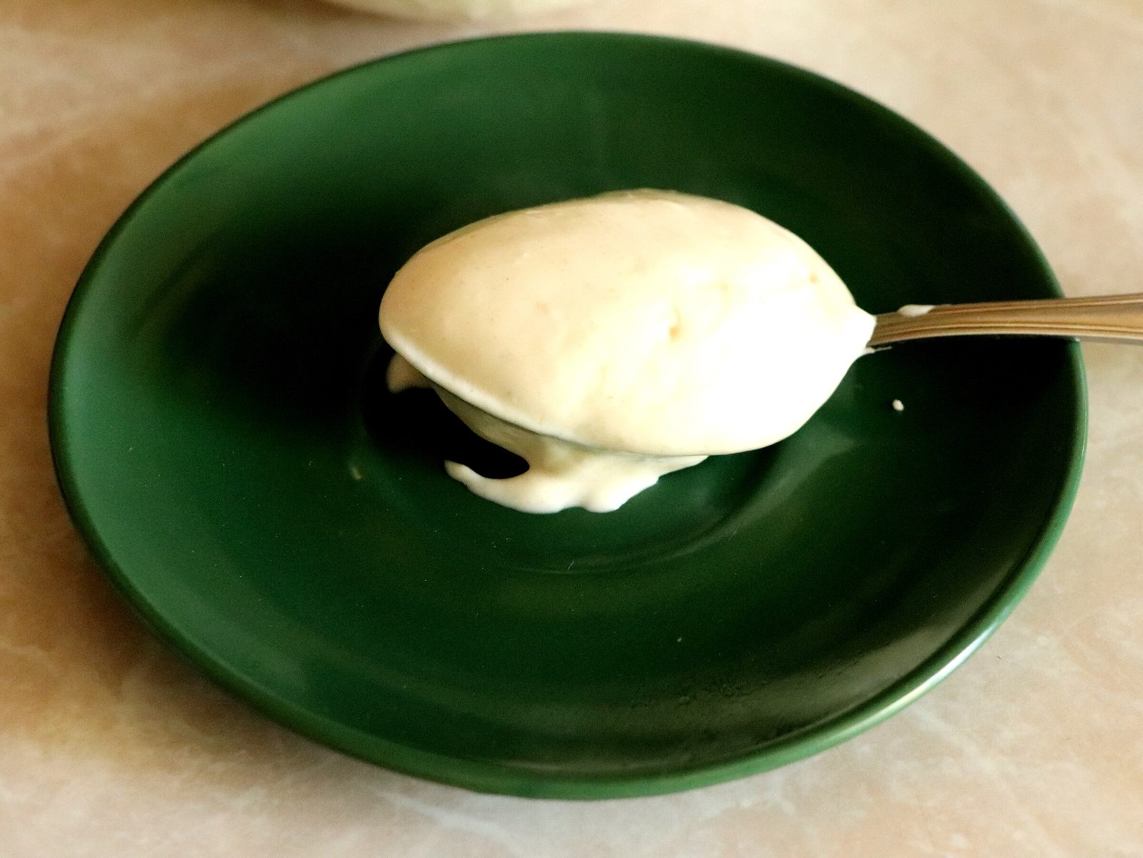 Step 1. Usually for salads and dressings I use a classic recipe for homemade. Homemade mayonnaise without eggs