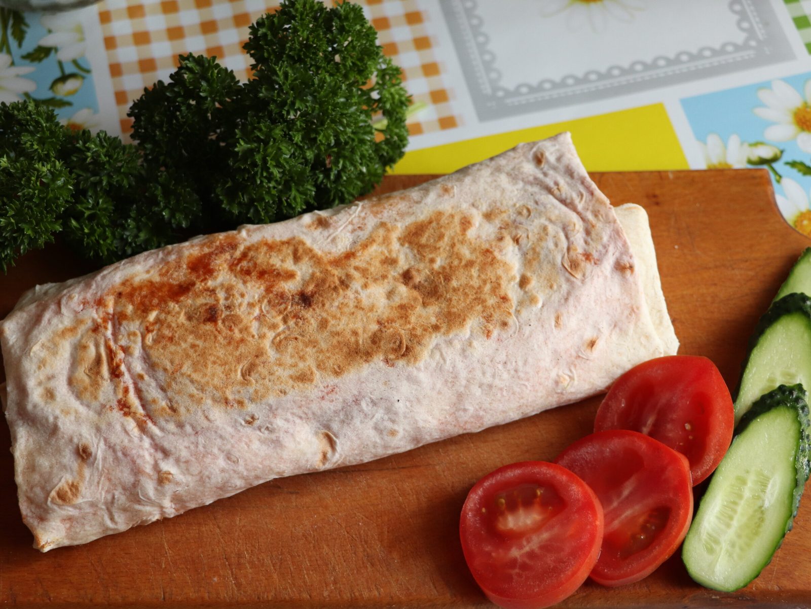 Homemade shawarma