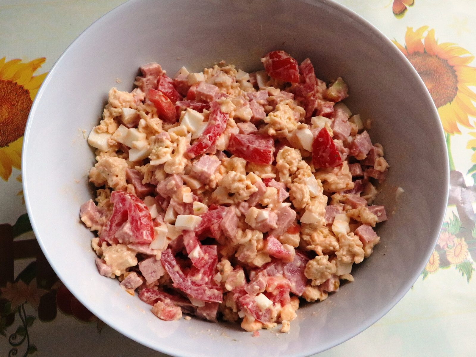 Instant-noodle salad