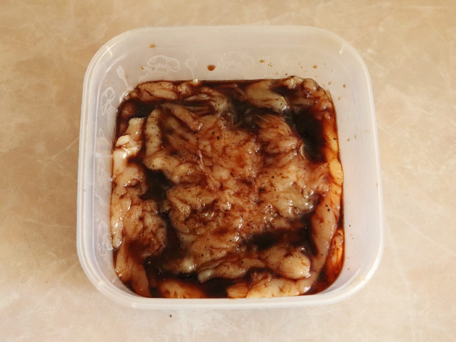 Step 3. Sprinkle the chopped pieces with barbecue seasoning or other favorite spices. Juicy chicken schnitzels — no egg