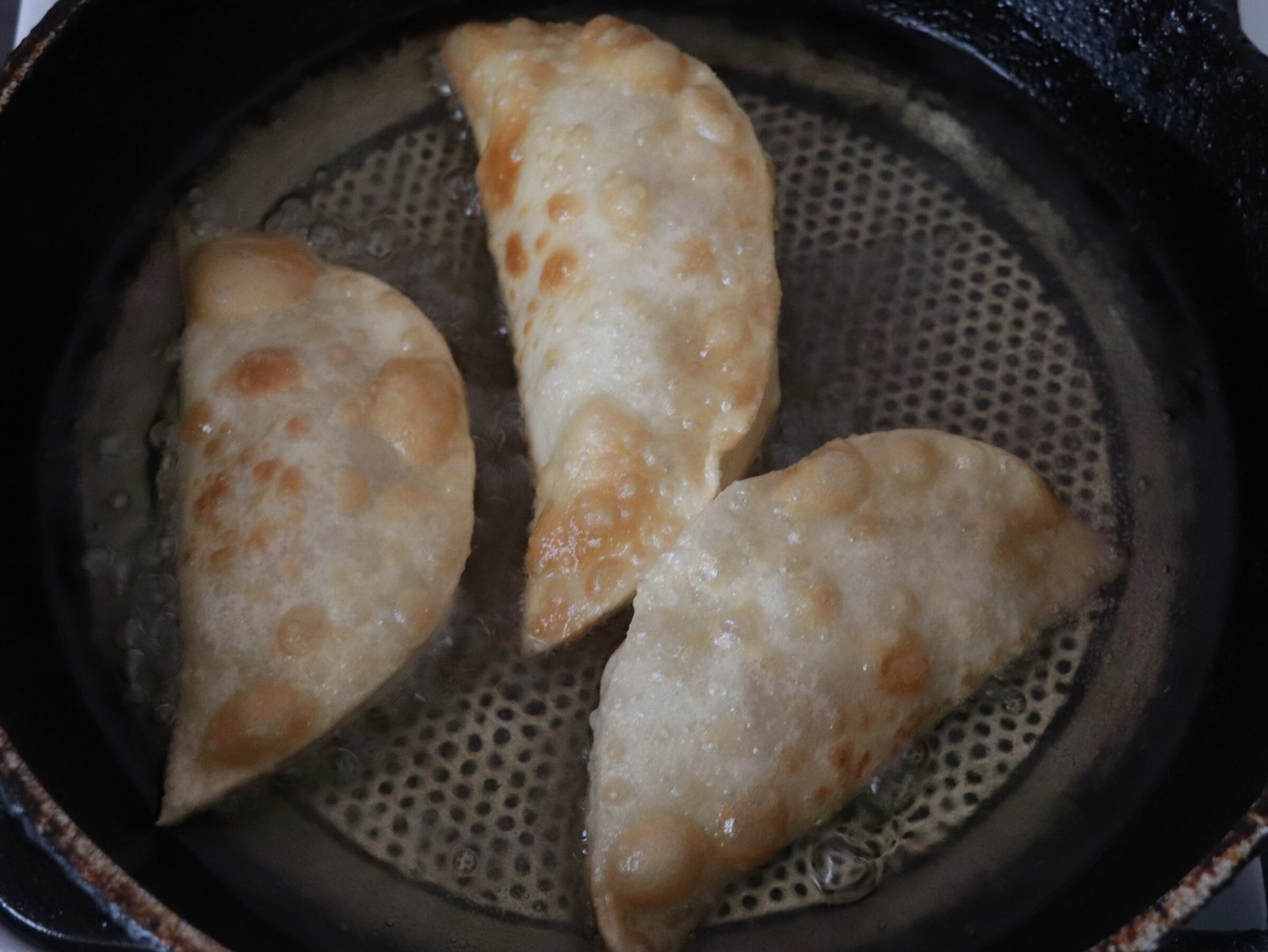 Step 5. For the filling, take any minced meat, add a lot of chopped onion, salt, and. Juicy, crisp chebureki