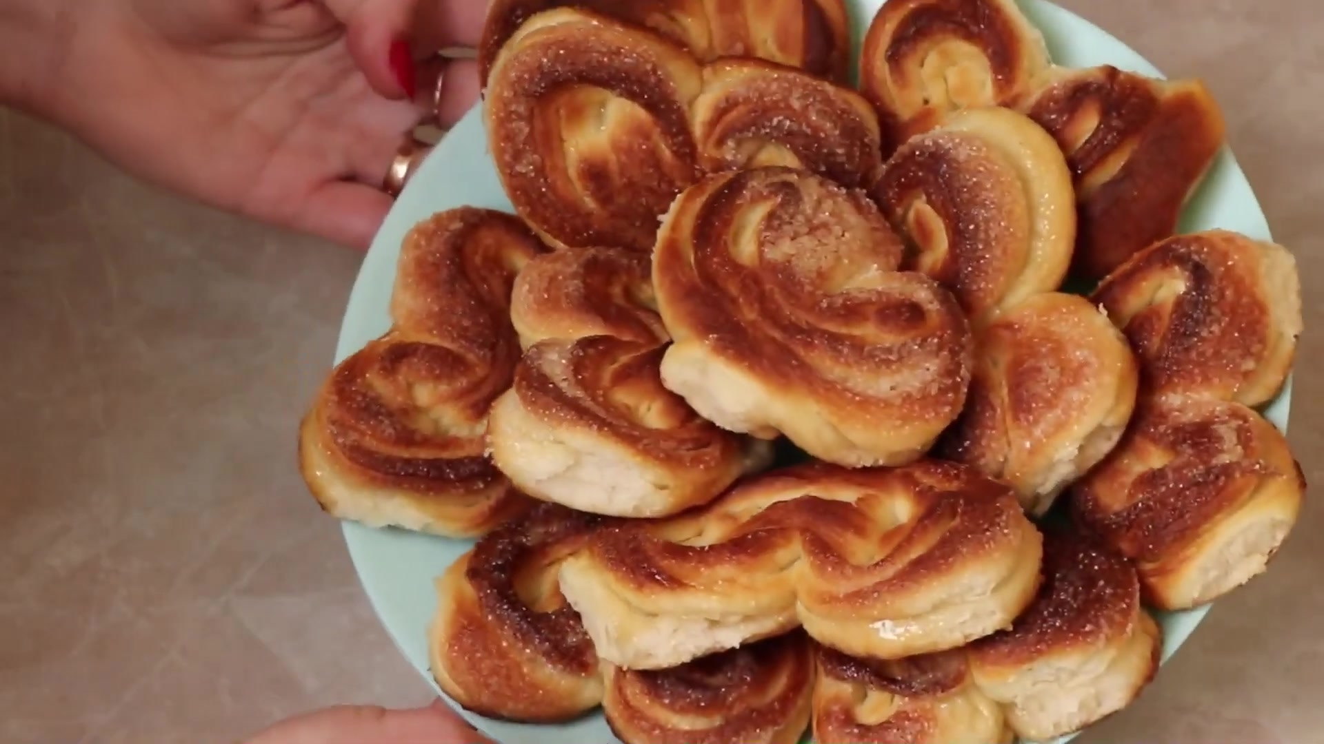 Just like in childhood! Sugar buns melt in your mouth!