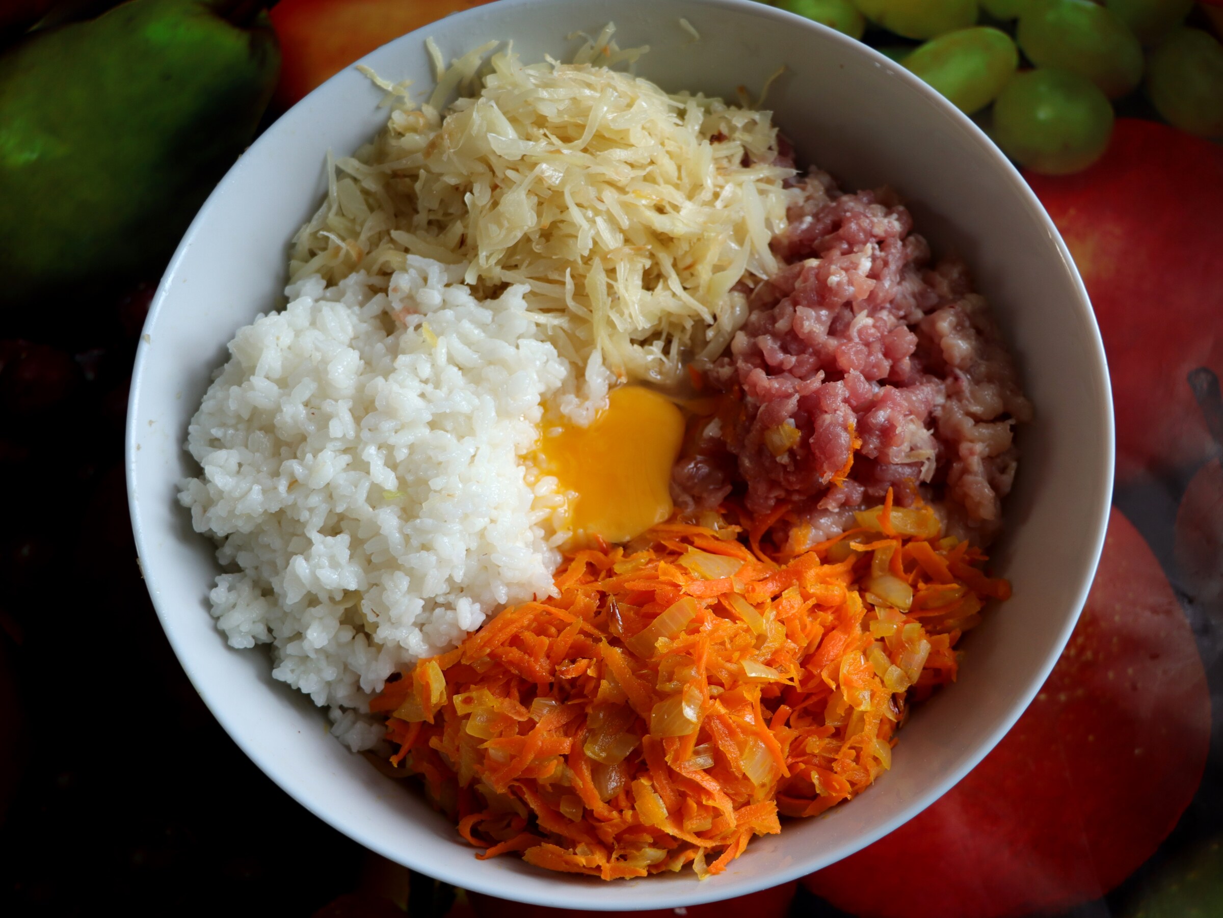 Step 3. Finely chop the cabbage or you can use a cabbage grater. Lazy stuffed cabbage — twice as quick