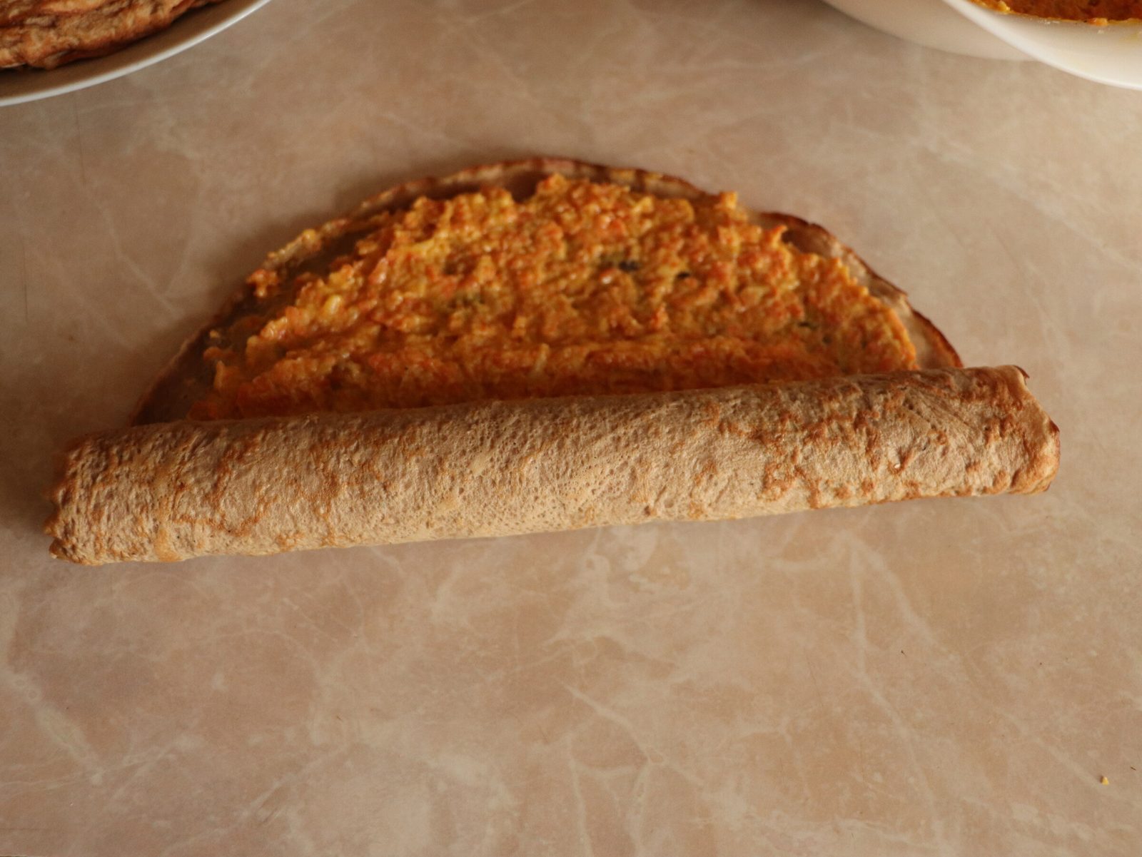 Step 3. For the filling, cut the onion into small cubes and grate the carrots on a. Liver rolls with a savoury filling