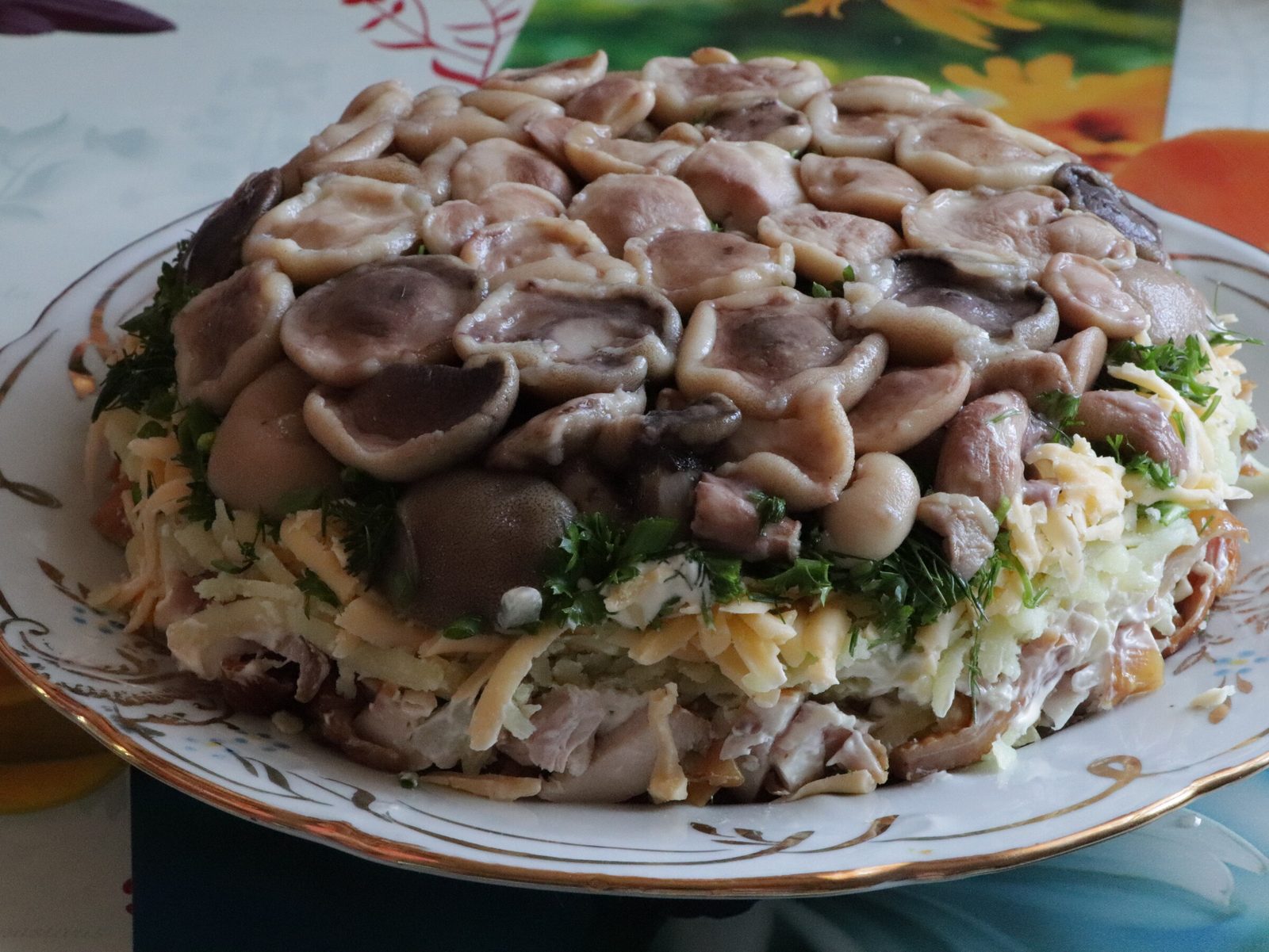 Mushroom ‘stump’ salad