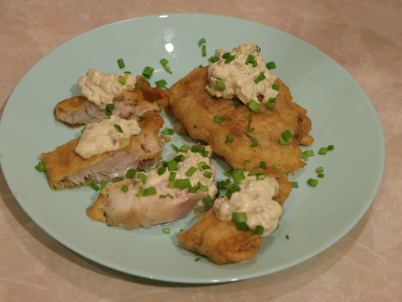 Pangasius fillet in batter