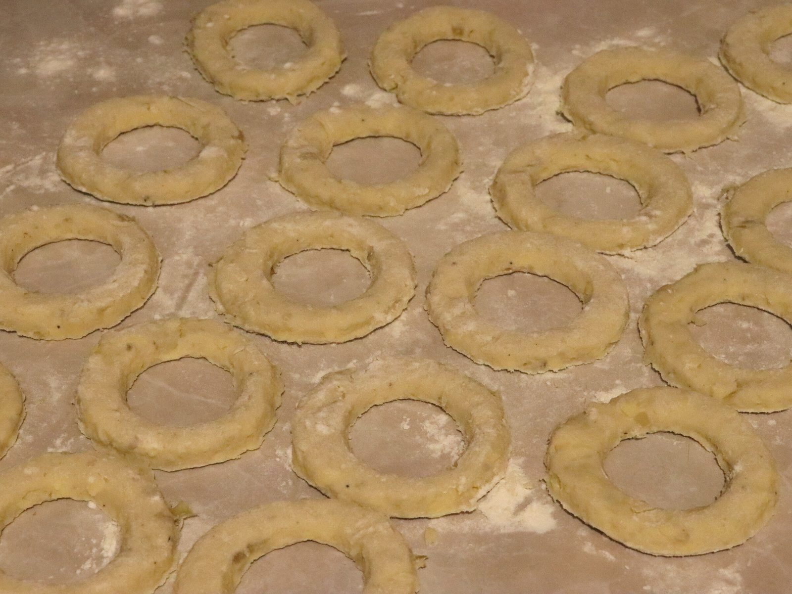 Step 2. I called this dish potato donuts, but the children deservedly called them. Potato and cheese doughnuts