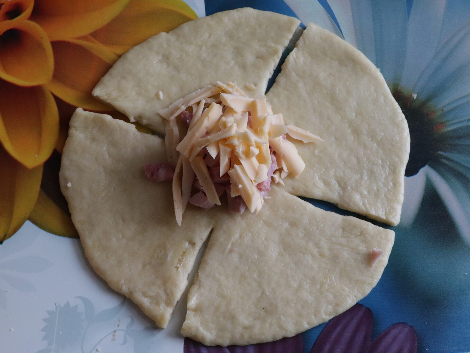 Step 4. Who said roses have to be sweet. Quick sausage roses