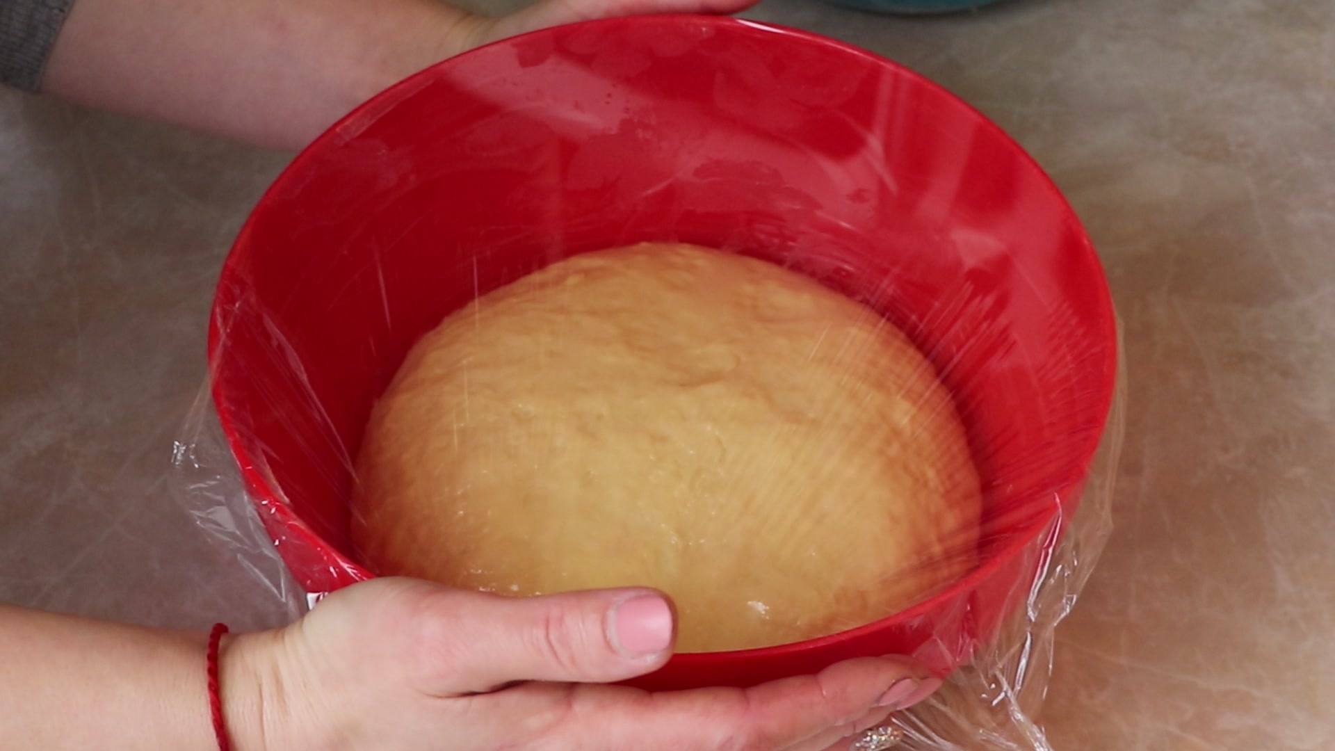 Step 3. Place the dough in a greased bowl and cover with cling film. Soft poppy-seed rolls