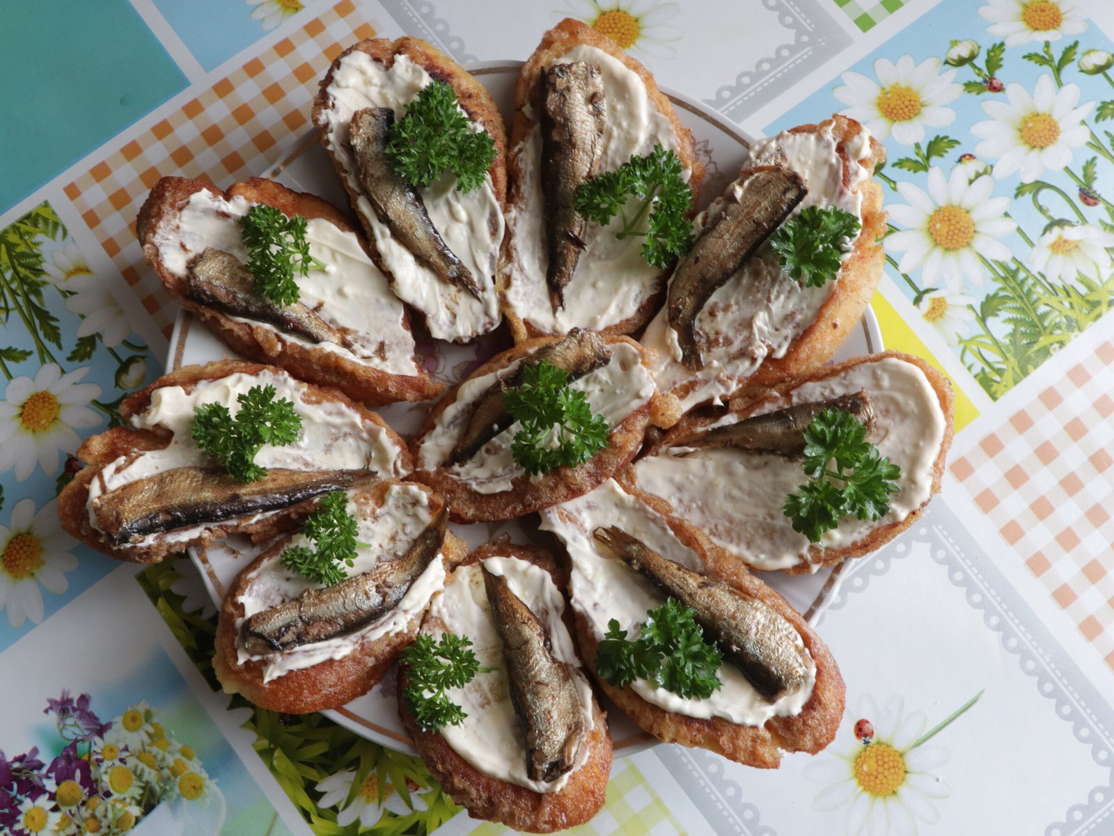 Sprat toasts