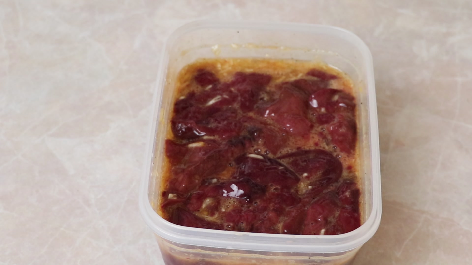 Step 3. Place in the marinade for at least 30 minutes, or even overnight. Tender liver steaks — it is all in the