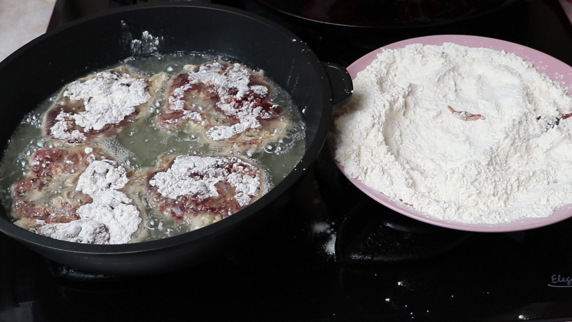 Step 4. Bread each piece in flour on both sides. Tender liver steaks — it is all in the
