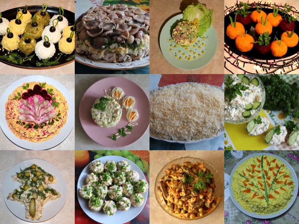 Ten salads for the New Year table