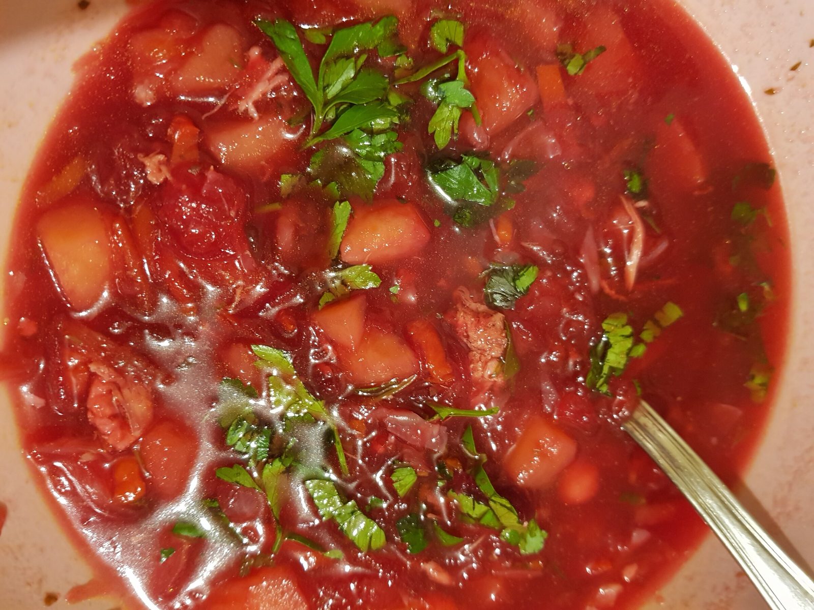 Step 1. Borscht is a Ukrainian staple. Ukrainian borscht