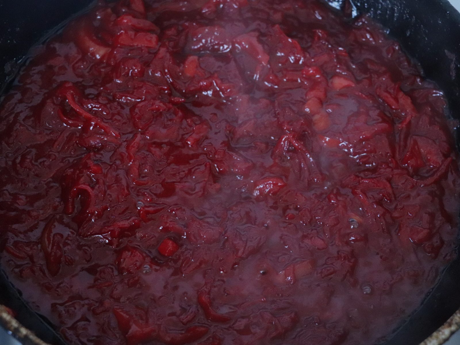 Step 3. While the meat cooks, make the sofrito — this is the colour and depth. Ukrainian borscht