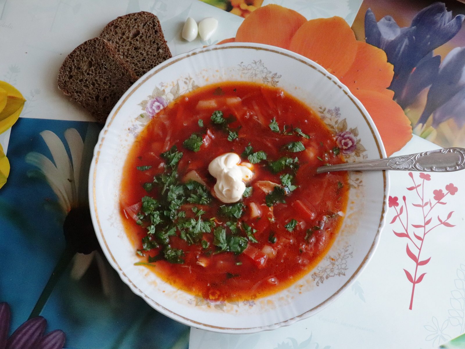 Step 8. Let it sit so the flavour settles — or eat at once. Ukrainian borscht