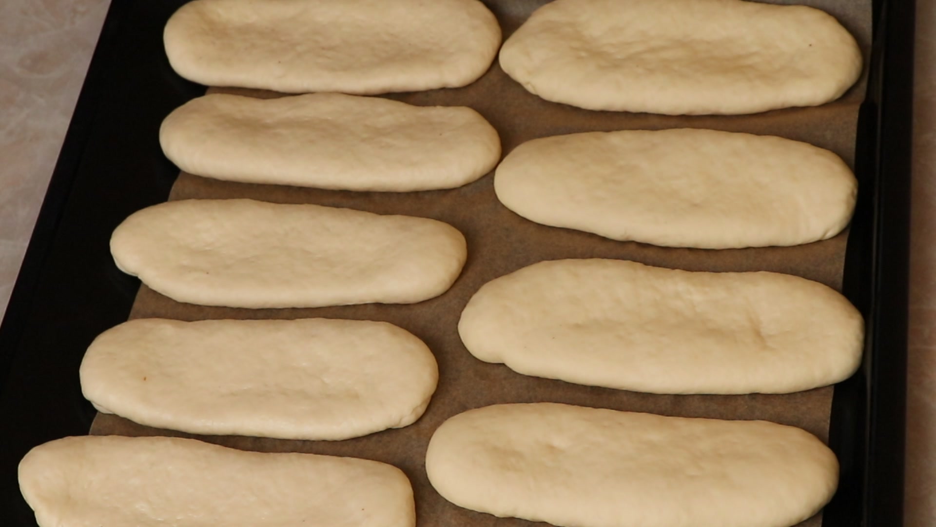 Step 7. Place the finished flat ovals on a baking tray covered with baking parchment or. Viennese rolls — instead of bread