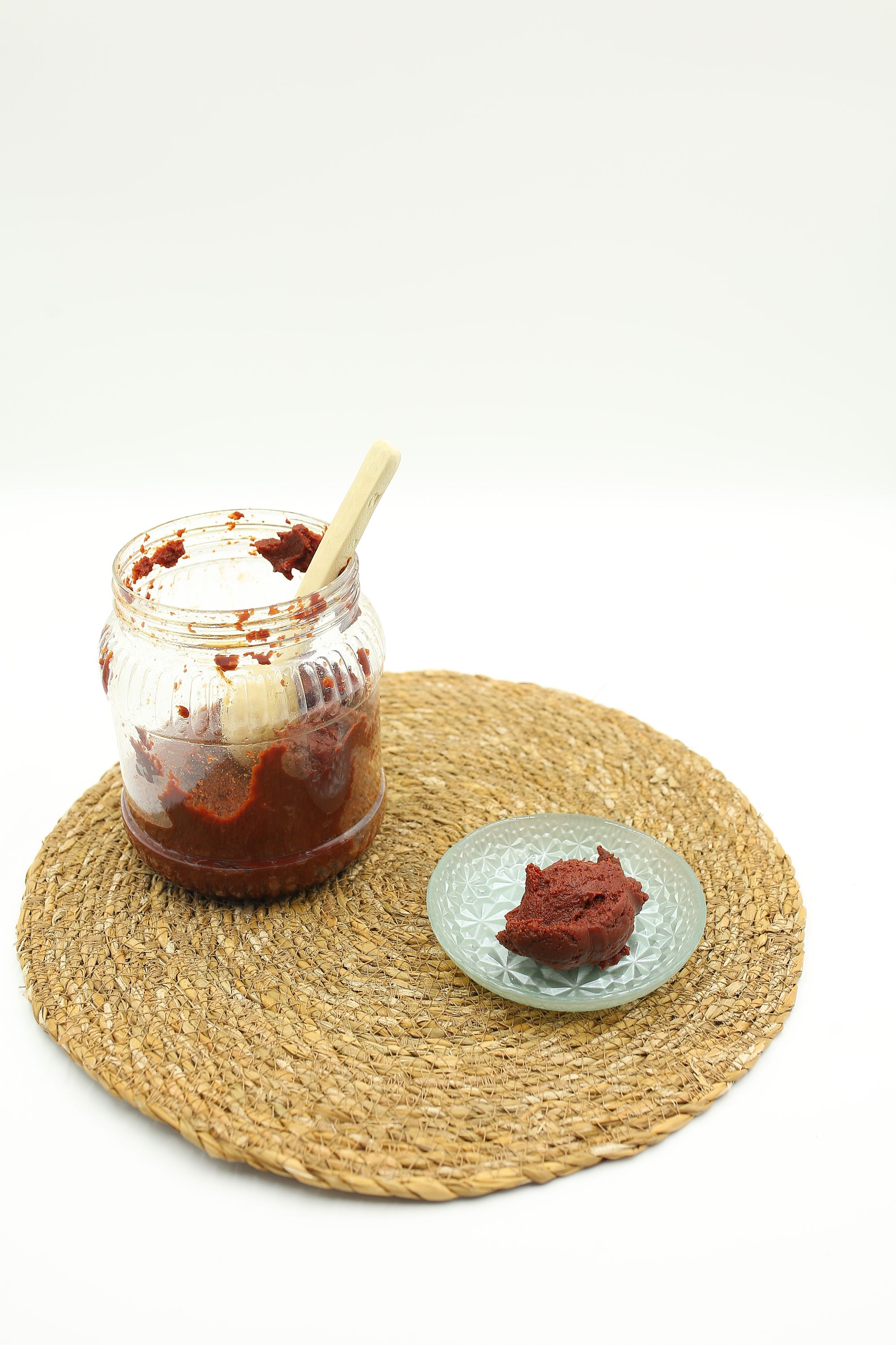 Opened jar of tomato paste I shut and put in the cold
