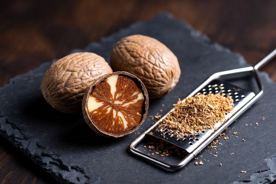 Nutmeg I actually grate