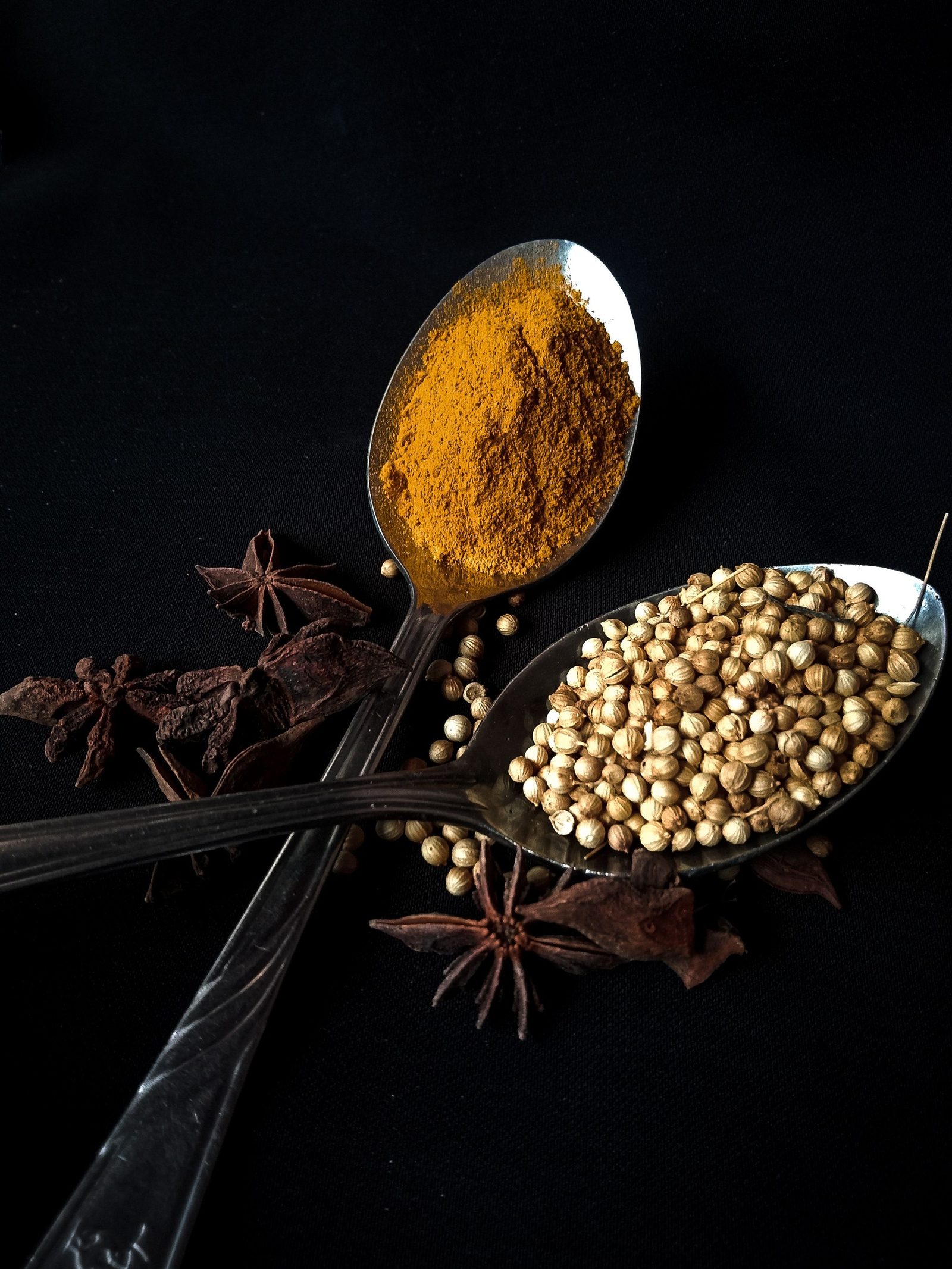 A quiet jar of coriander seeds