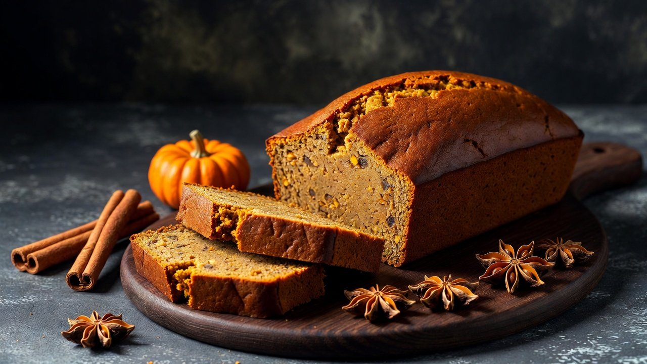 A spiced pumpkin loaf for the Halloween weekend