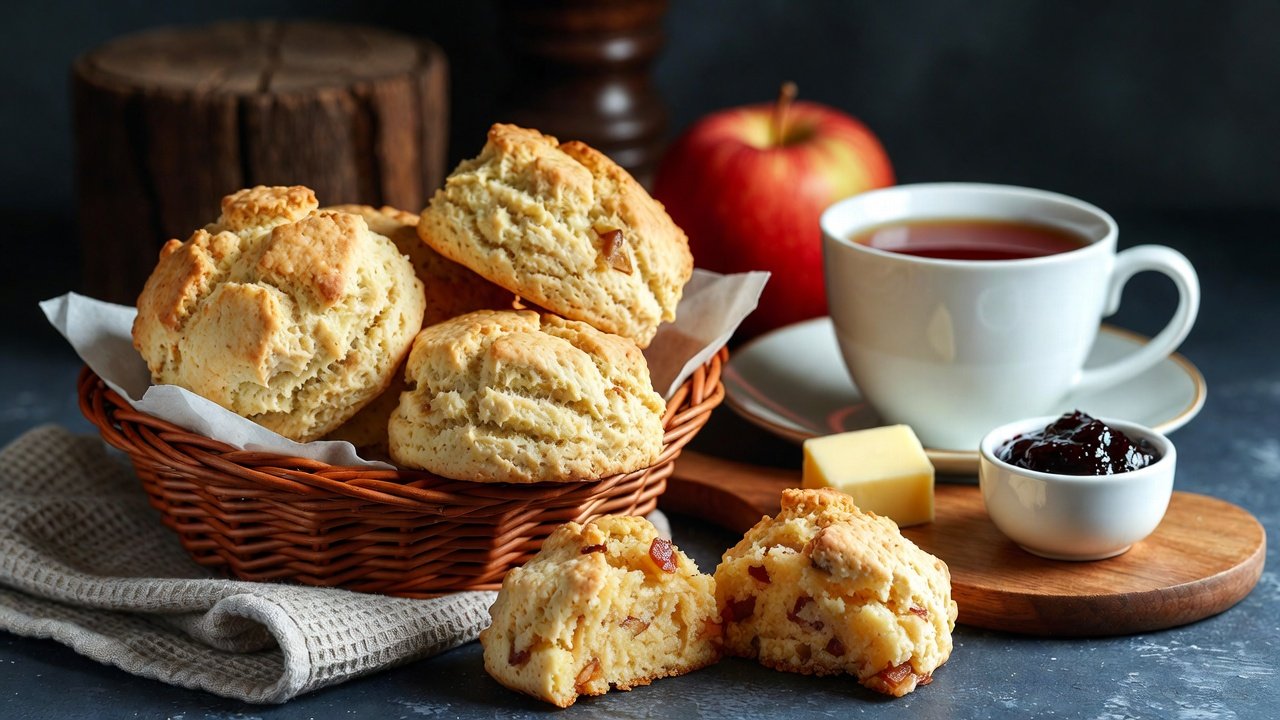 Apple scones for an autumn afternoon tea