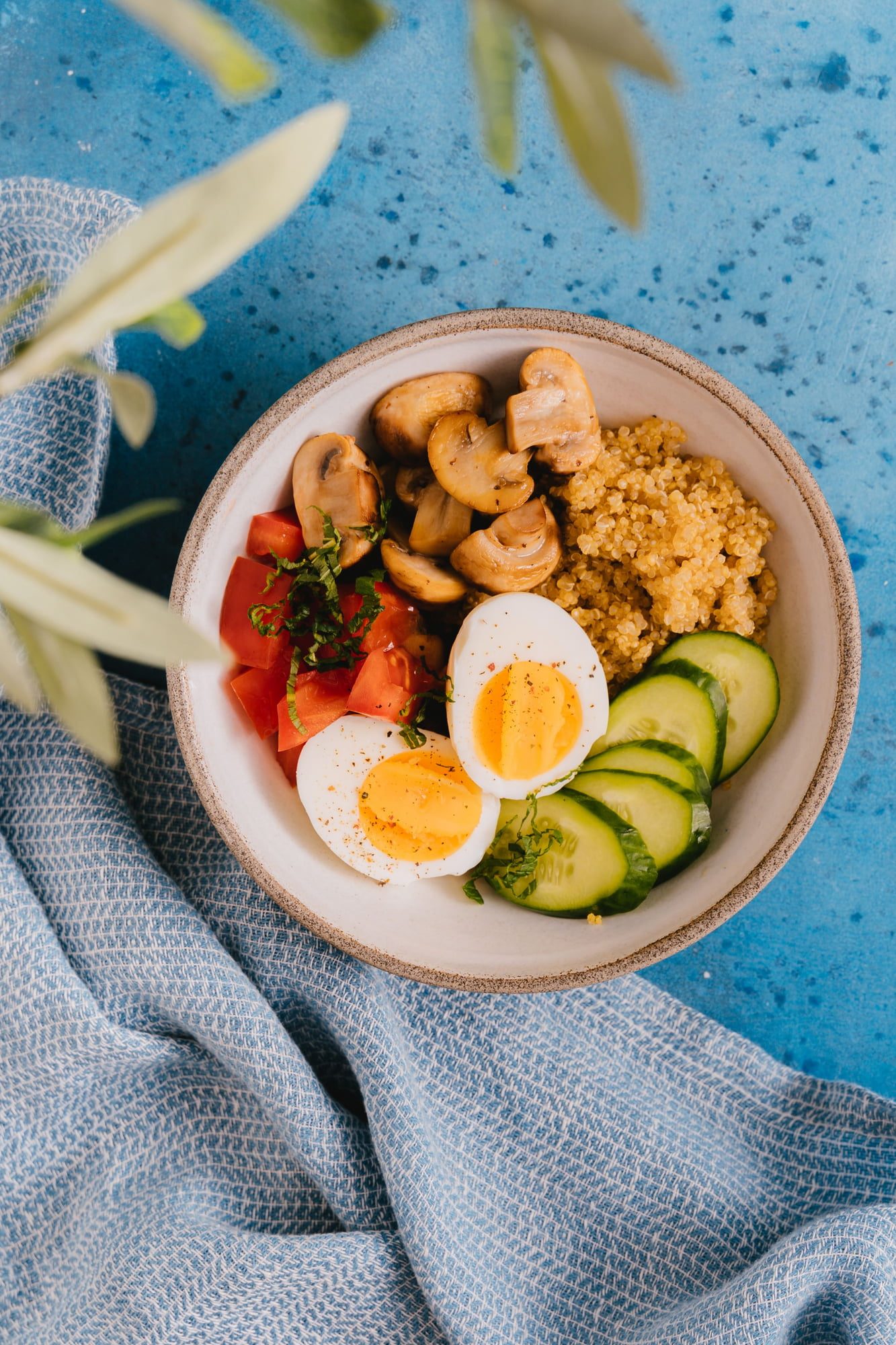 Leftover cooked quinoa — into tomorrow’s bowl