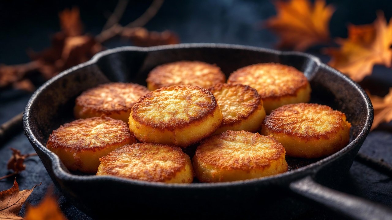 Leftover mash I fry into cakes