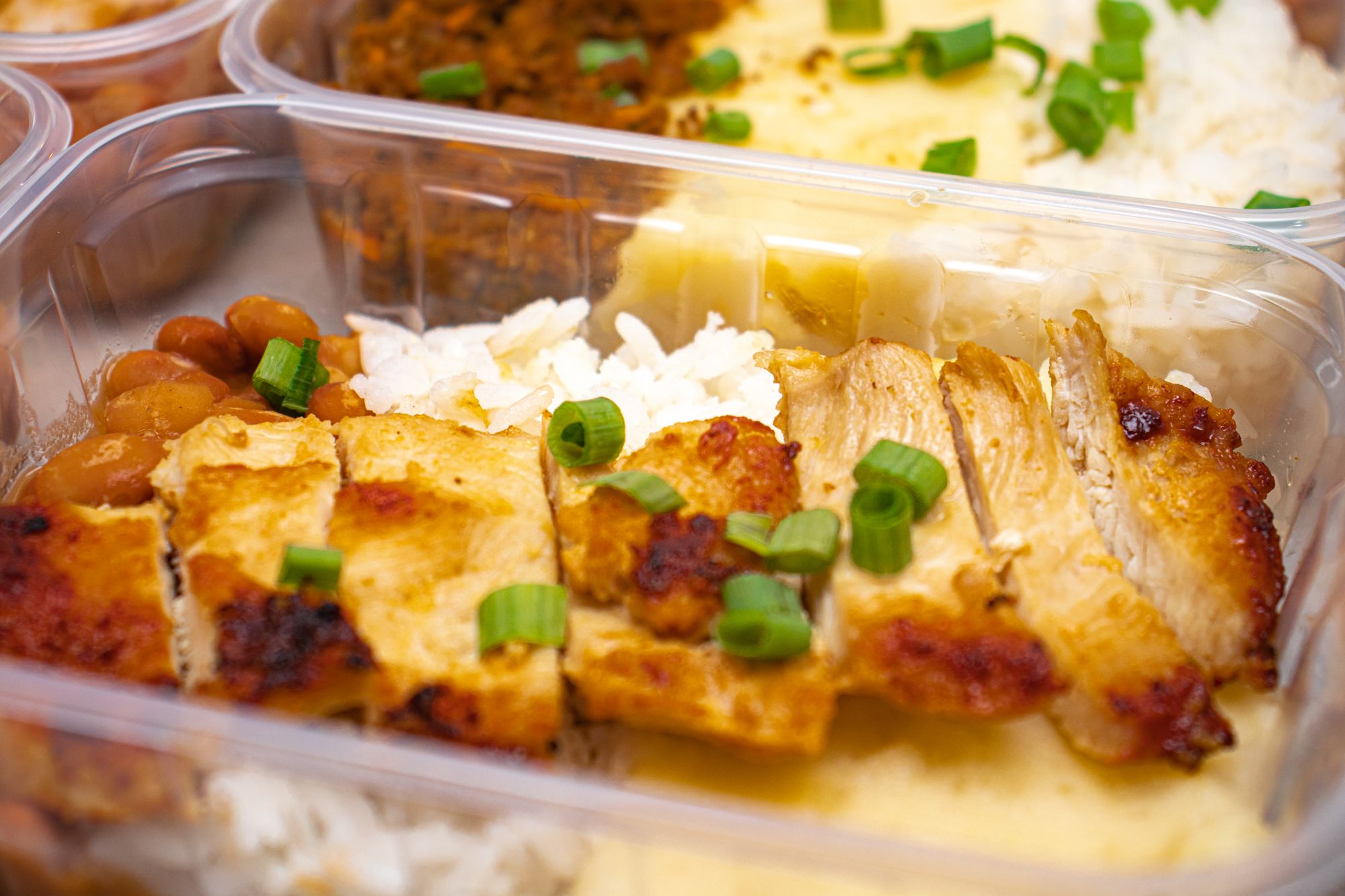Leftover roast chicken meat I strip into a box and put in the cold