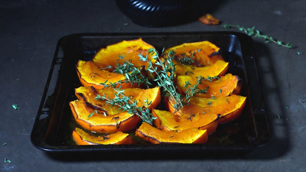 Pumpkin in my oven, not in a slogan