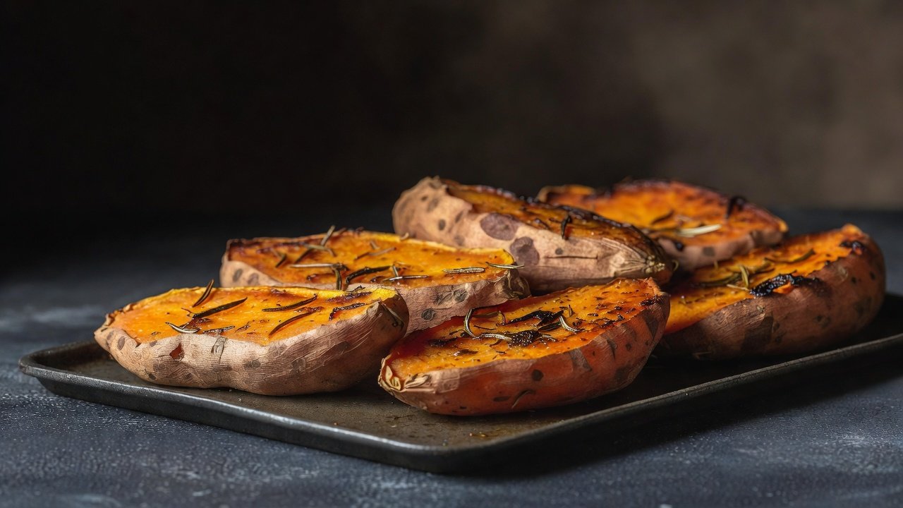 My sweet potatoes live in a cool cupboard, not the fridge