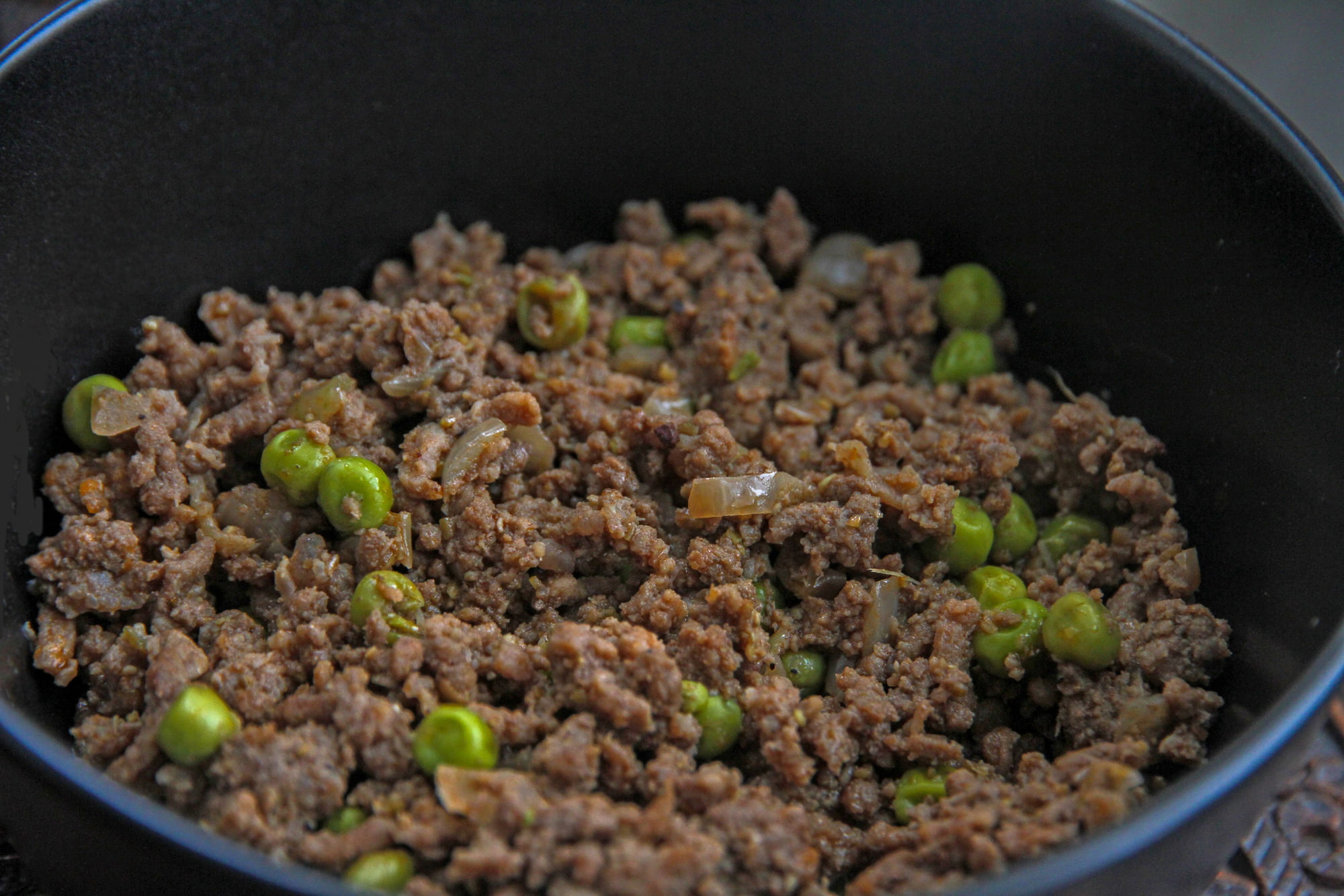 Why I brown the mince before the liquid