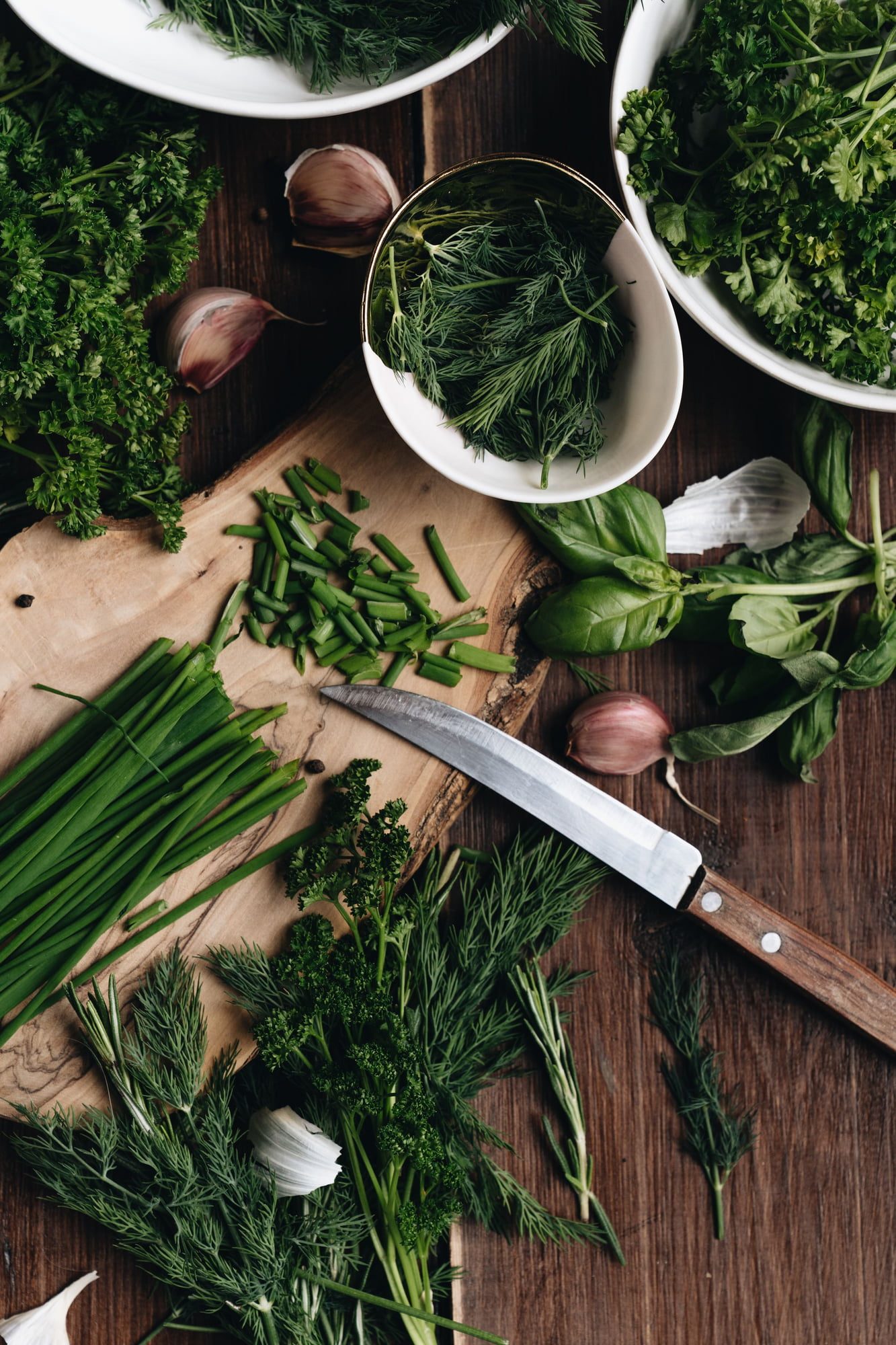 Why I dry the herbs before I chop them