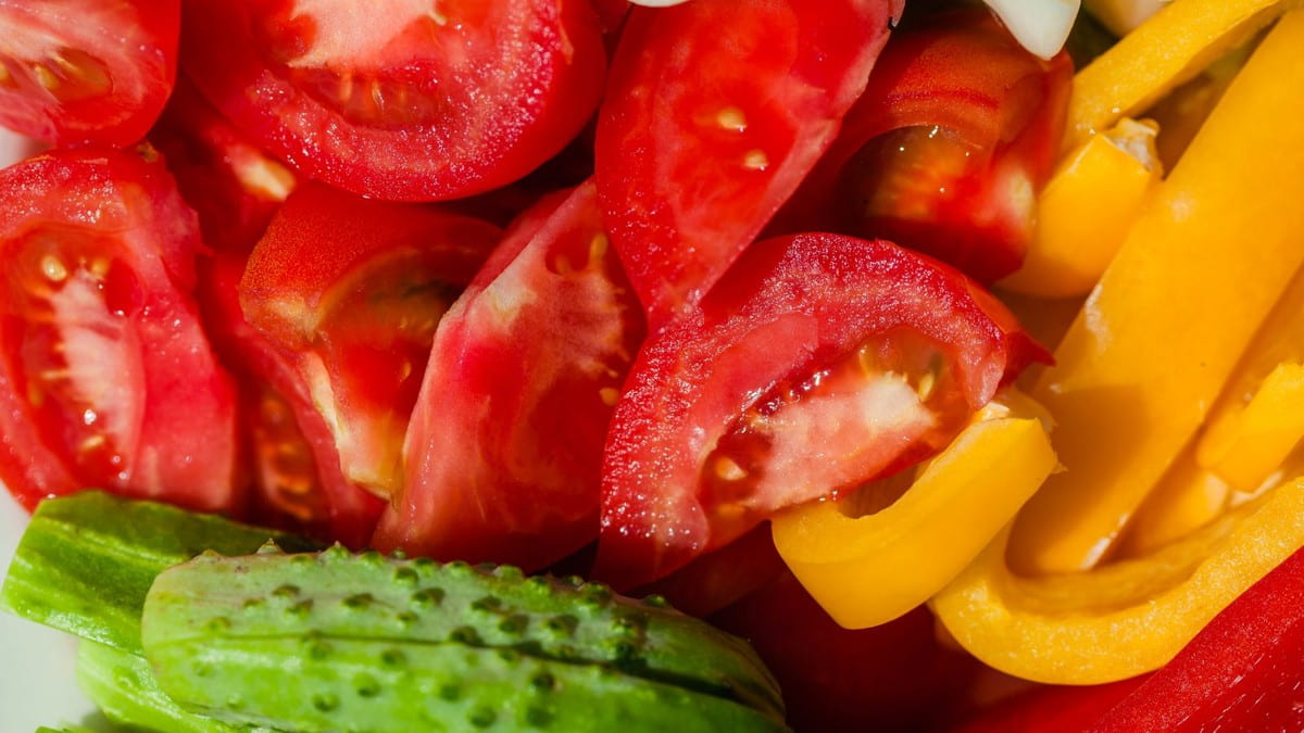 A plate without meat — not a vegan manifesto, just supper