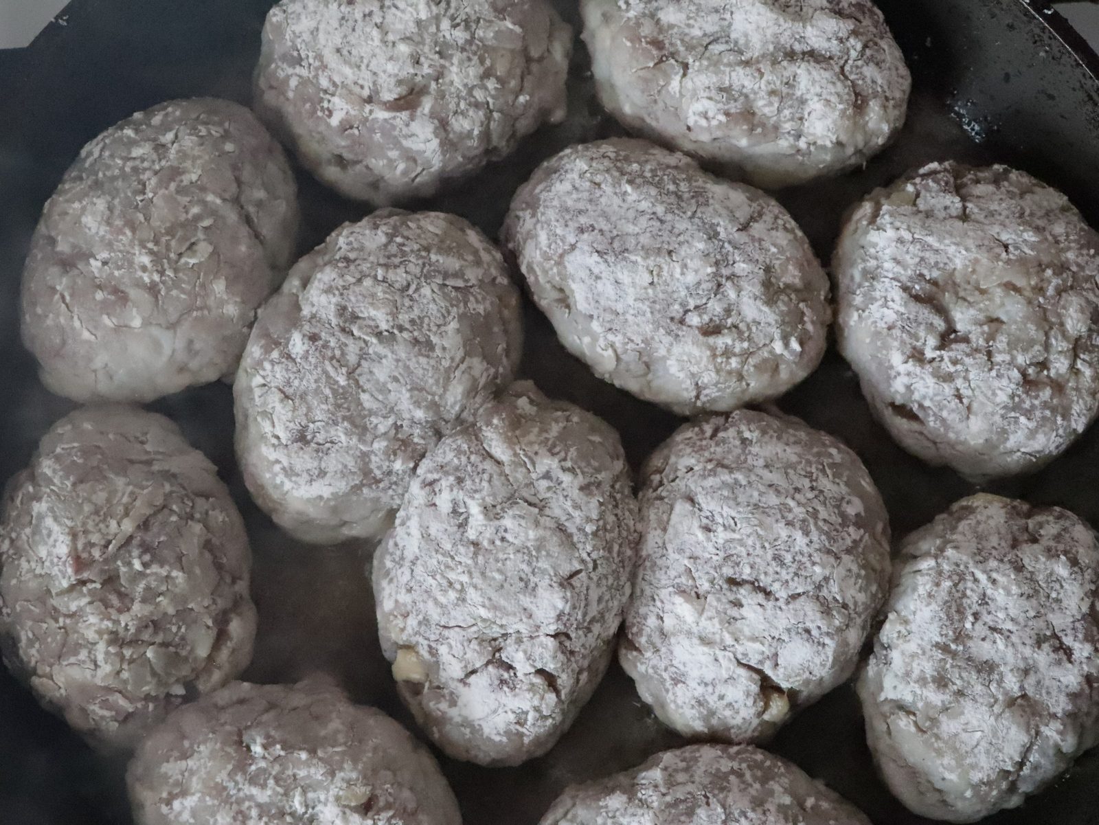 Step 5. Important. Juicy pork rissoles