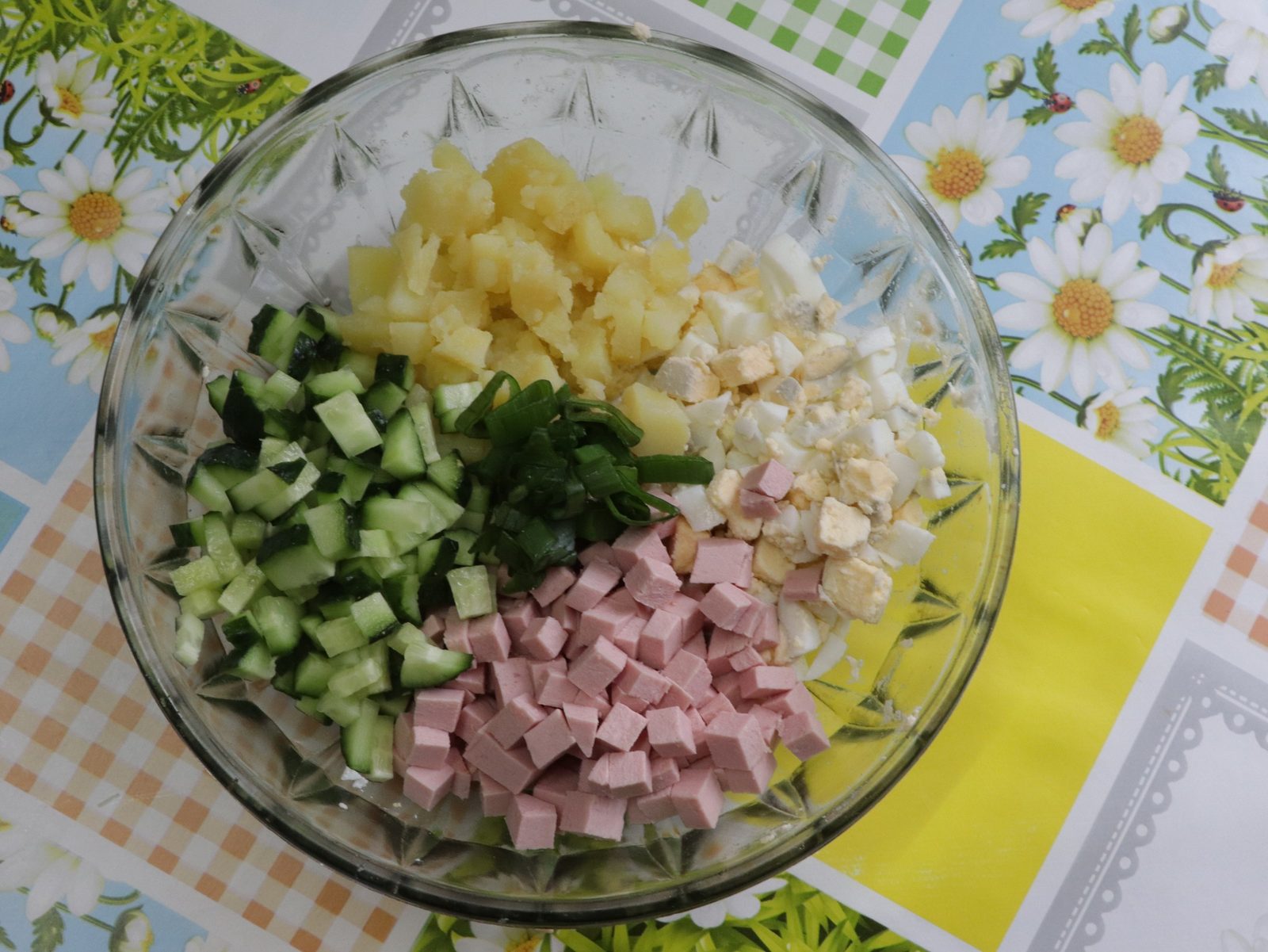 Step 2. Okroshka is a wonderful summer dish that is best served chilled. Okroshka on sparkling water